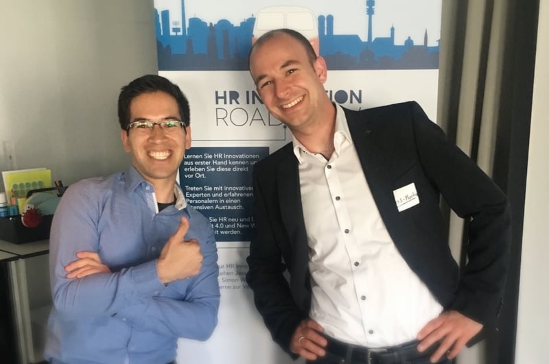 Hans-Martin und Michael auf der HR Innovation Roadshow 2018jpg