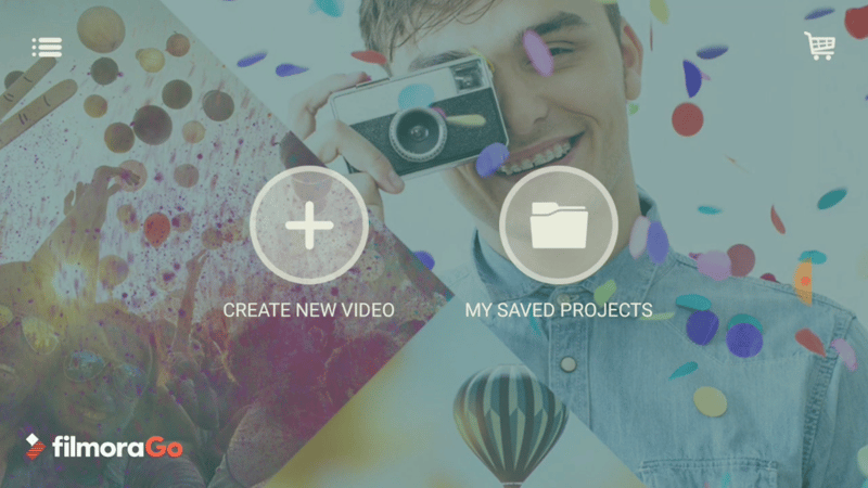 Screenshot FilmoraGo: Lerne im Online-Kurs, wie du Videos am Smartphone bearbeitest