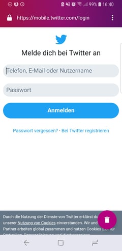 Progressive Web App von Twitter