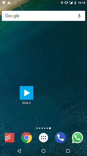 Screenshot Icon auf Smartphone: blink.it ist eine Web Progressive App für E-Learning