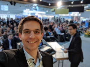 LEARNTEC 2018 - Konstantin beim Vortrag