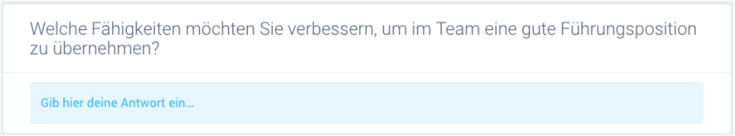 So kann eine offene Frage in einem Online-Fragebogen aussehen. 