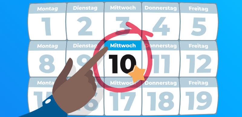 “Freut euch auf…”: Den Ablauf und die Themen klar zu kommunizieren, gibt deinen Teilnehmern Sicherheit und baut eine positive Erwartungshaltung auf.