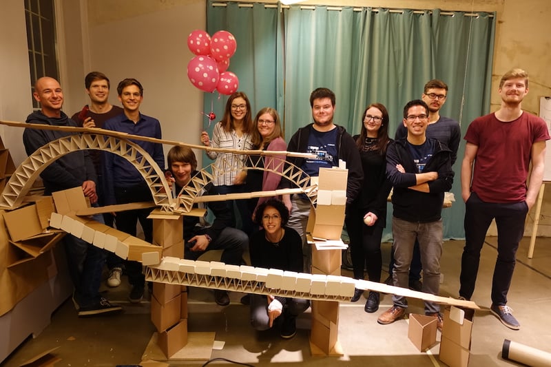 das blink.it-Team bei der Weihnachtsfeier 2018