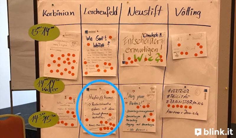 BDVT Camp 2019: Der Workshop zum studio@home erhält viele Stimmen.