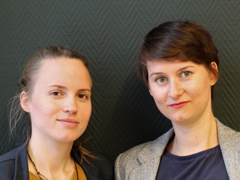 Friederike Euwens von Alles Roger, mit Kollegin Lea Böhm
