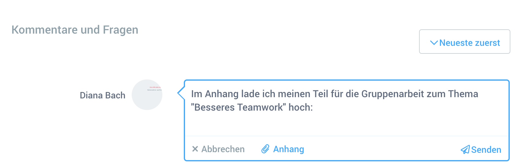 Teilnehmer können bei blink.it eigene Dateien hochladen