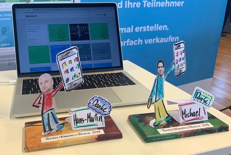 Trainer Kongress 2019: Schokolade für blink.it