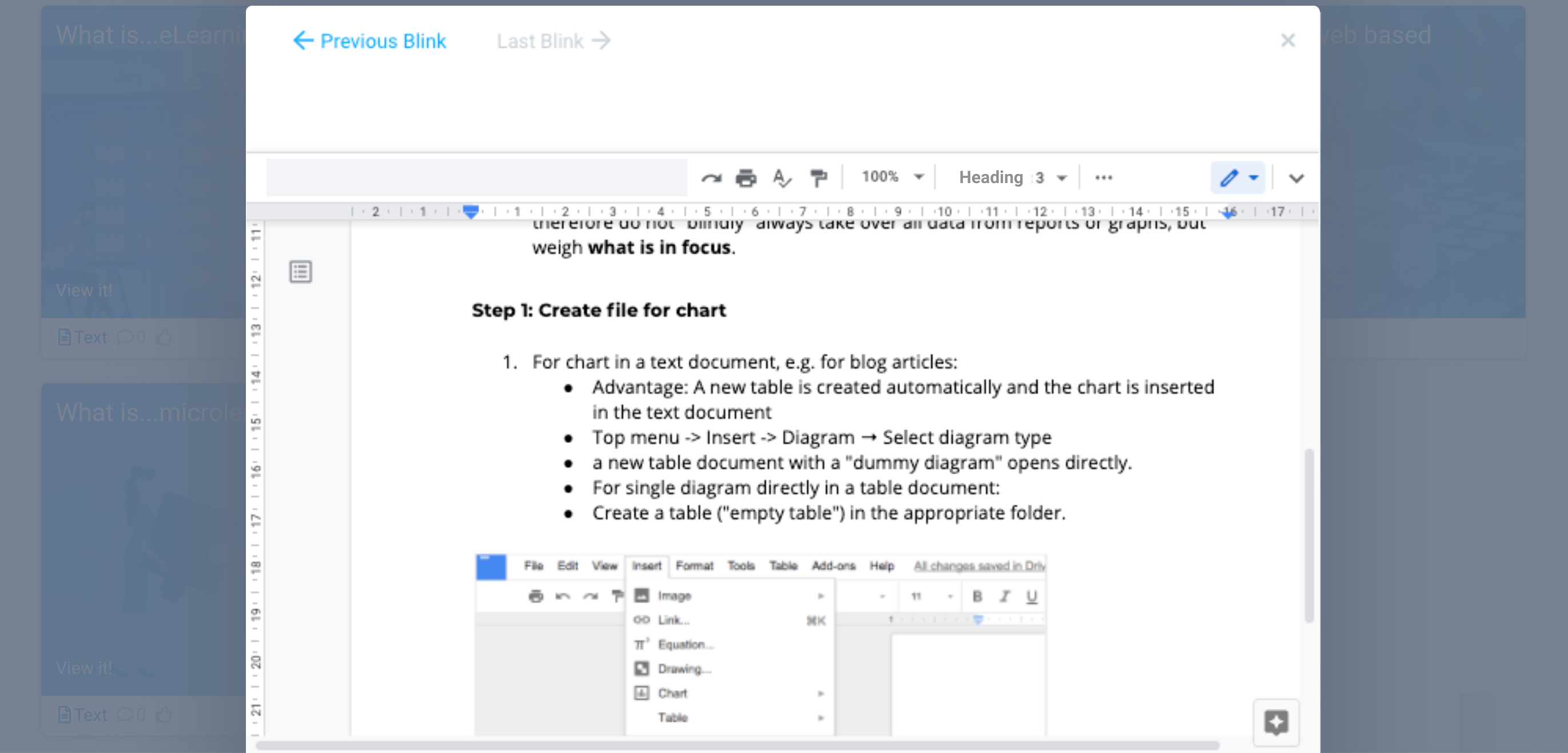 screenshot learning on demand documentations EN