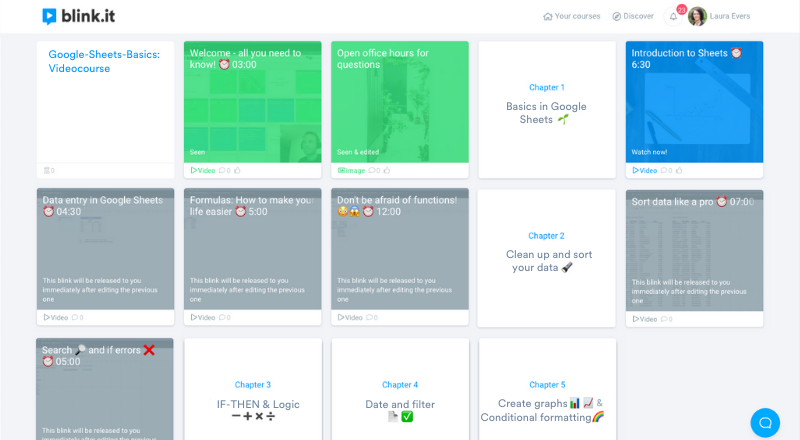 Mockup Kursbeispiel Spreadcheetah Google Sheets EN