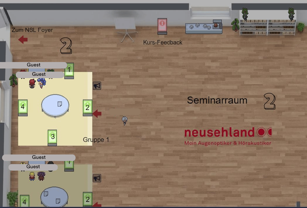 Virtueller Seminarraum der Confidos Akademie