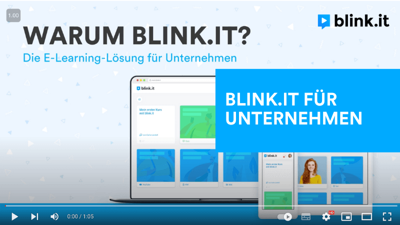 Warum blink.it DIE E-Learning-Lösung für Unternehmen ist. 