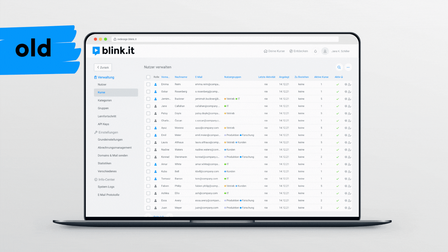 GIF Neues Design Nutzerverwaltung