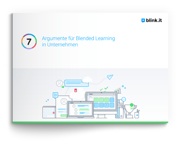 Deckblatt: 7 Argumente fuer Blended Learning in Unternehmen