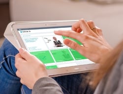 blink.it am Tablet: Software für Trainings